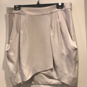 DVF wrap skirt, iridescent cream colour size 12